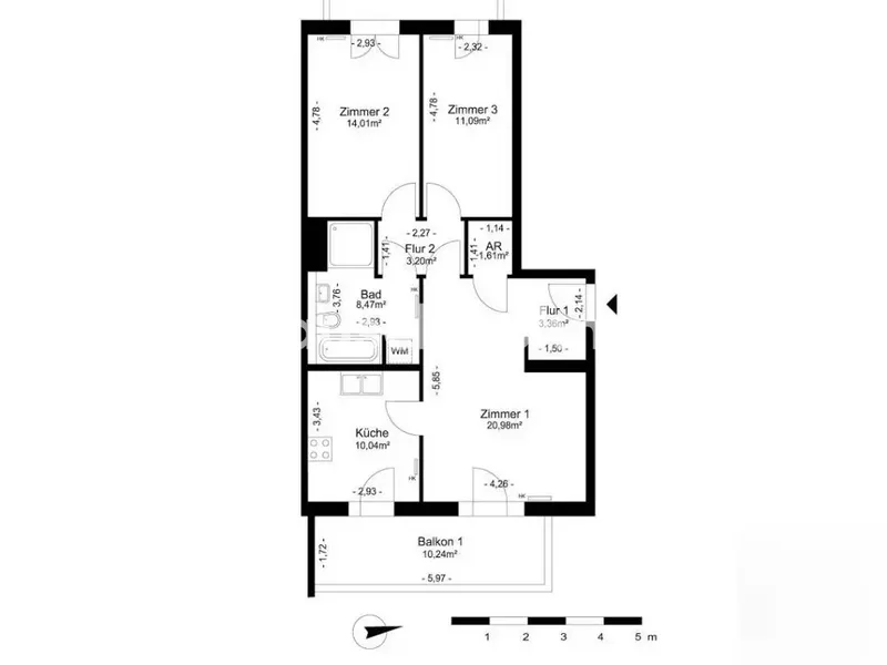 Tauschwohnung: Suche 4 Zimmer Wohnung, biete 3 Zimmer — photo 1